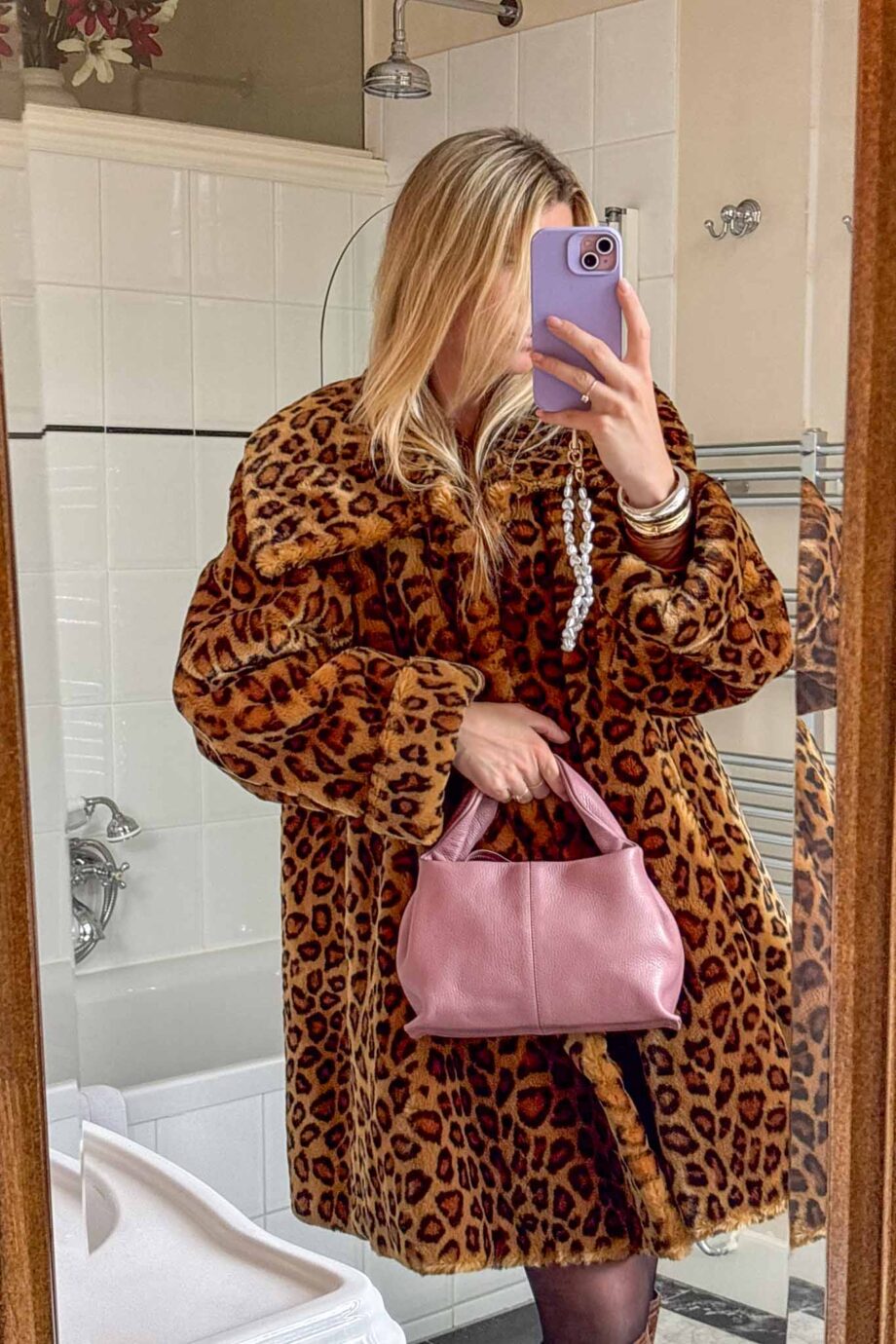 Rive Gauche midnight panther coat