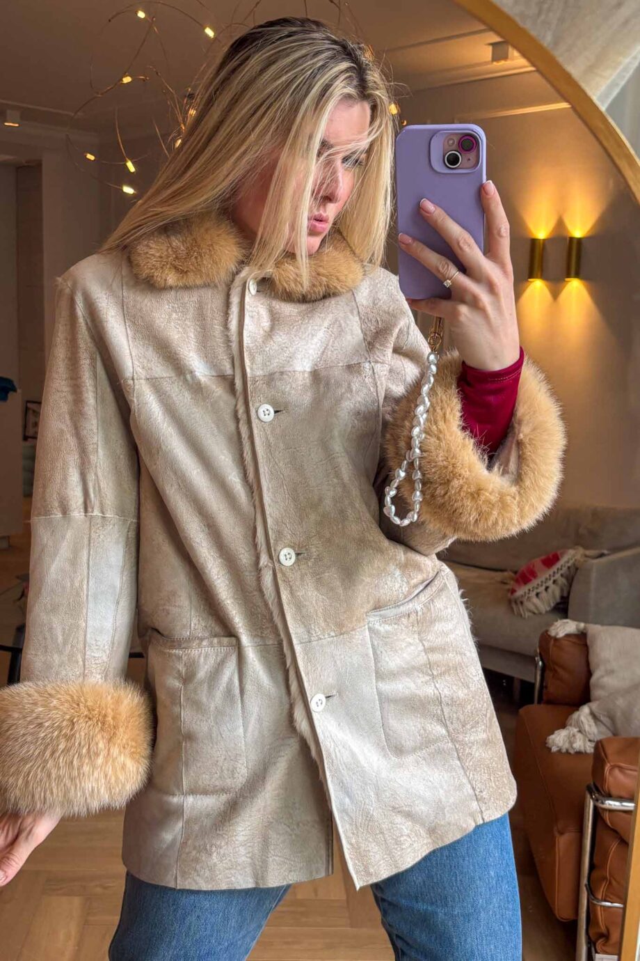 Moonstone lammy penny lane coat