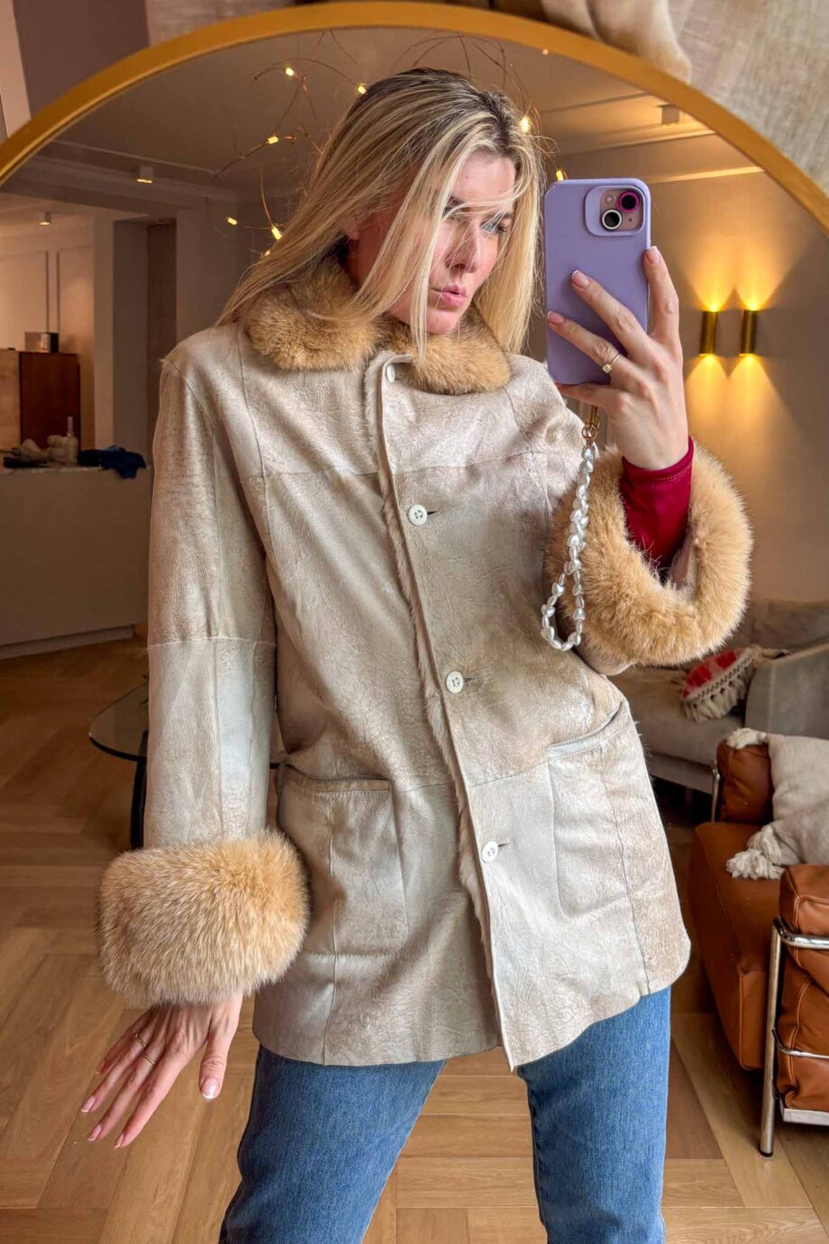 Moonstone lammy penny lane coat
