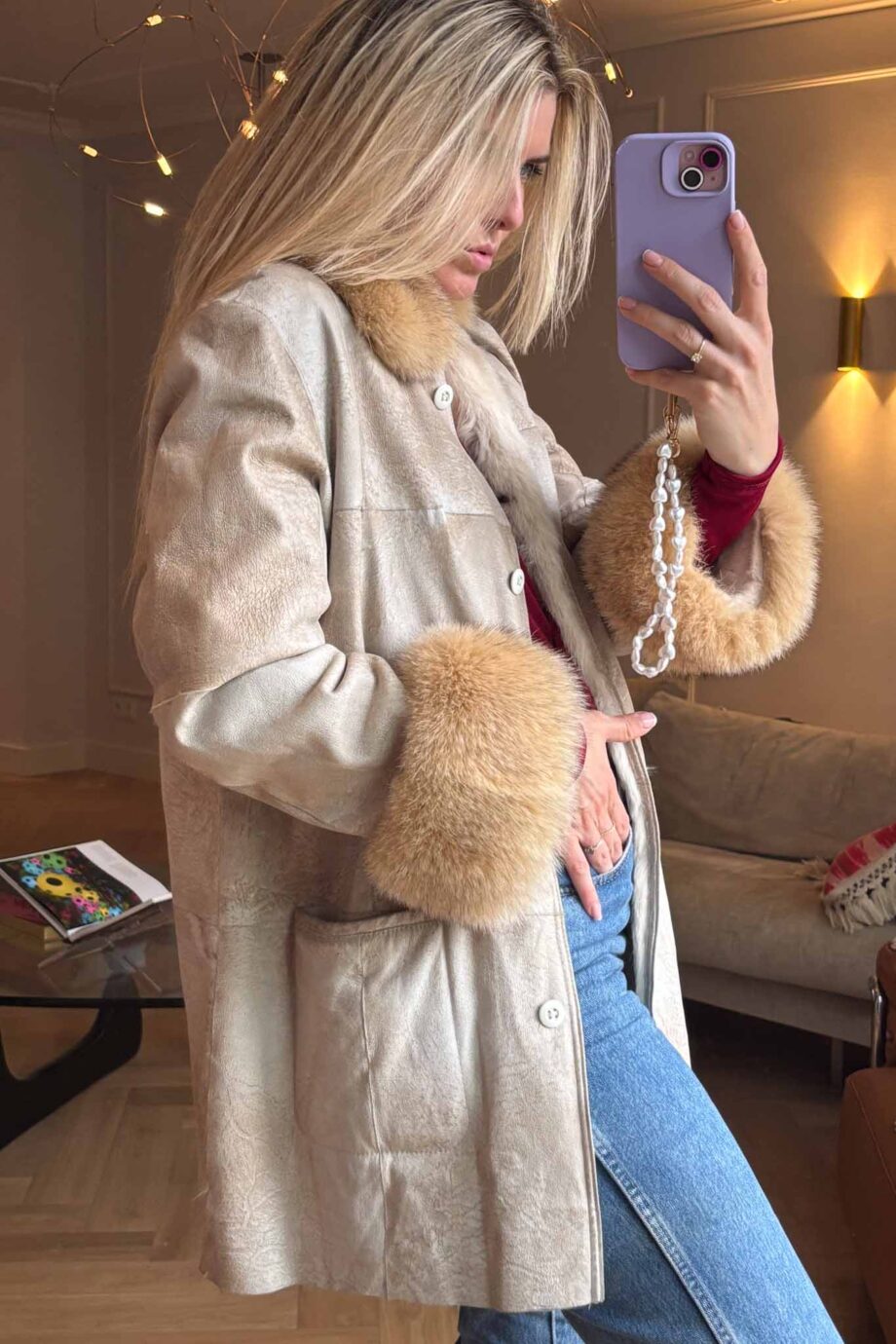 Moonstone lammy penny lane coat