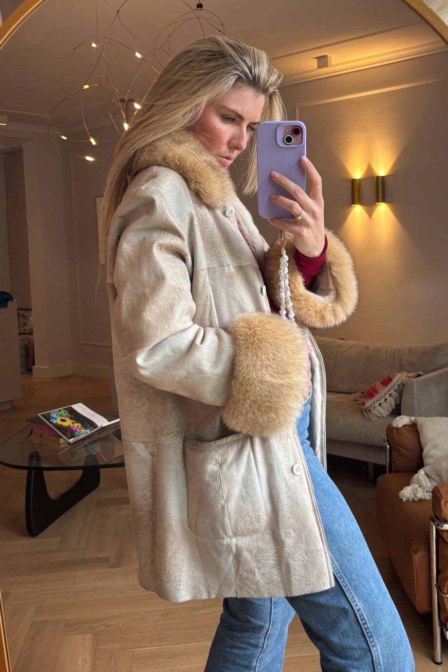 Moonstone lammy penny lane coat