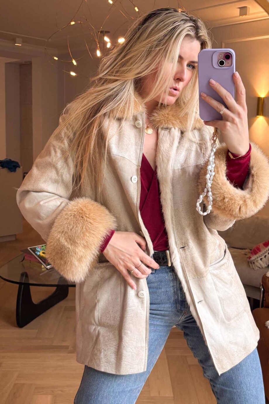 Moonstone lammy penny lane coat