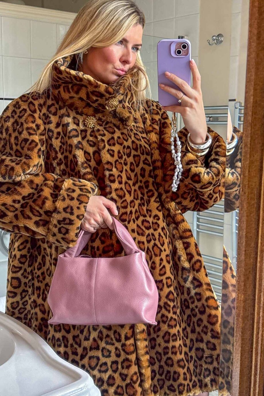 Rive Gauche midnight panther coat