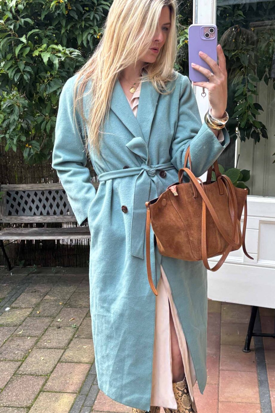 Celeste luxe Italian woolen coat