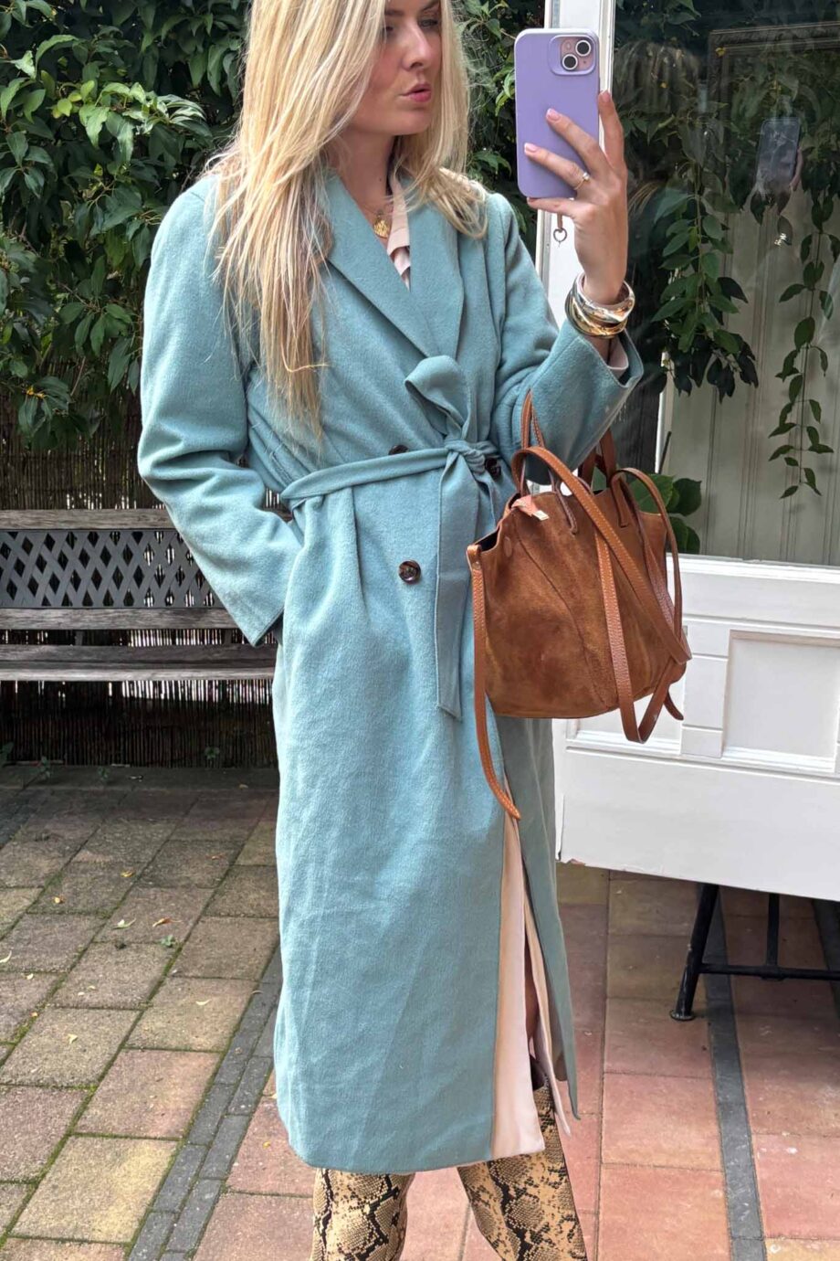 Celeste luxe Italian woolen coat
