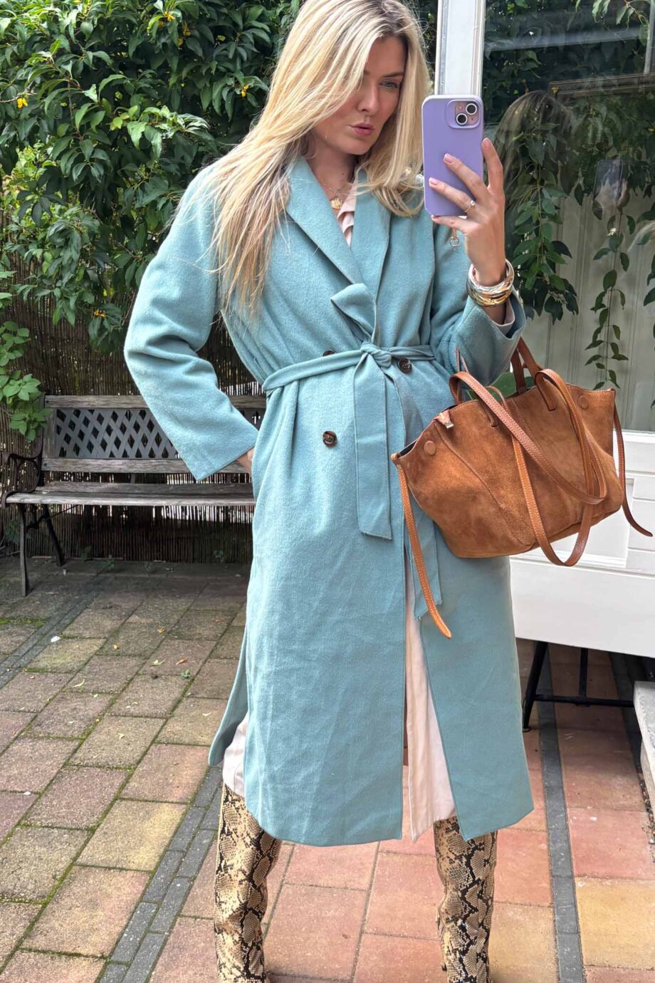 Celeste luxe Italian woolen coat