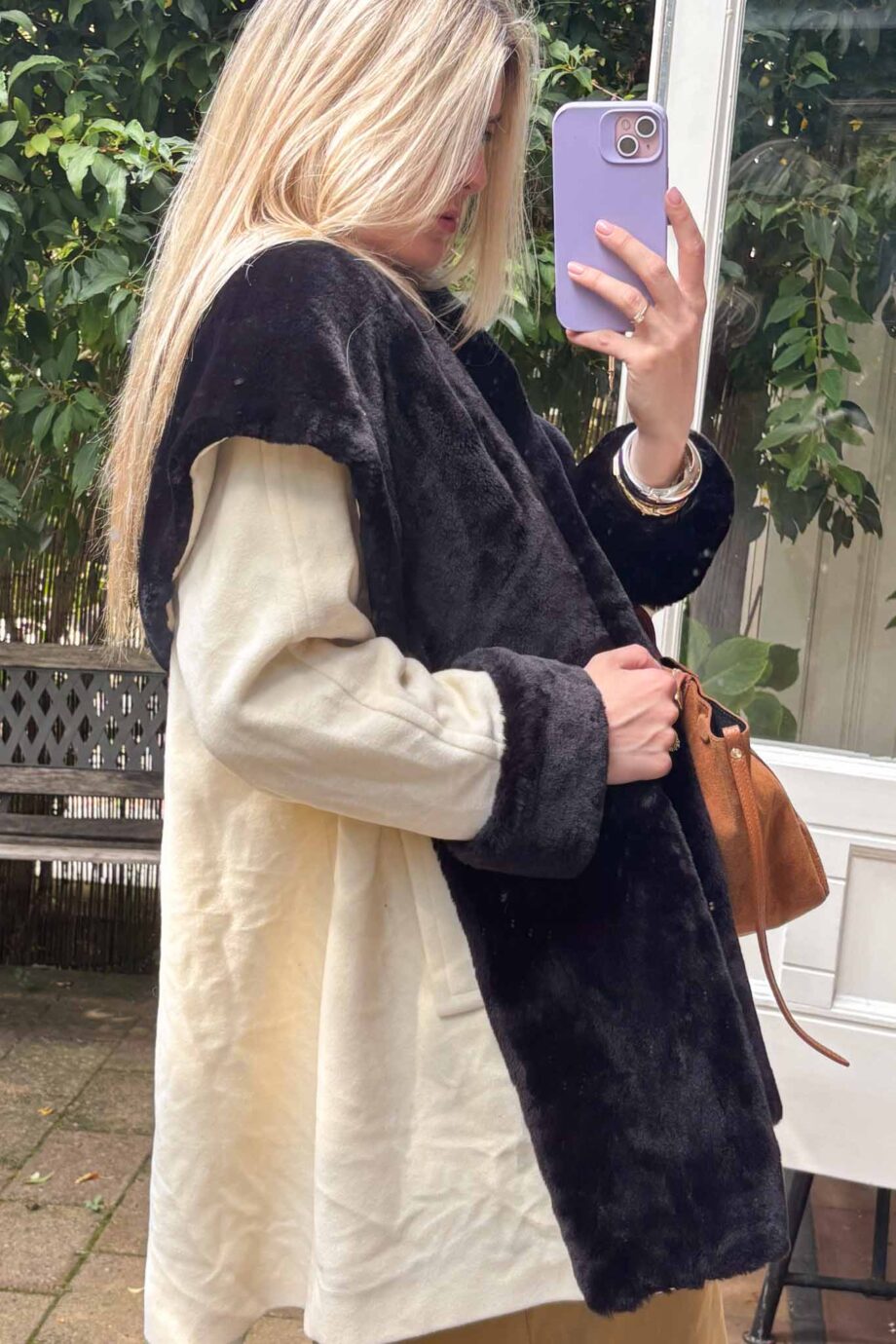 Étoile elegance cashmere shearling coat