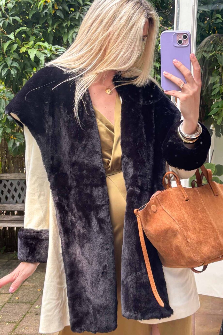 Étoile elegance cashmere shearling coat
