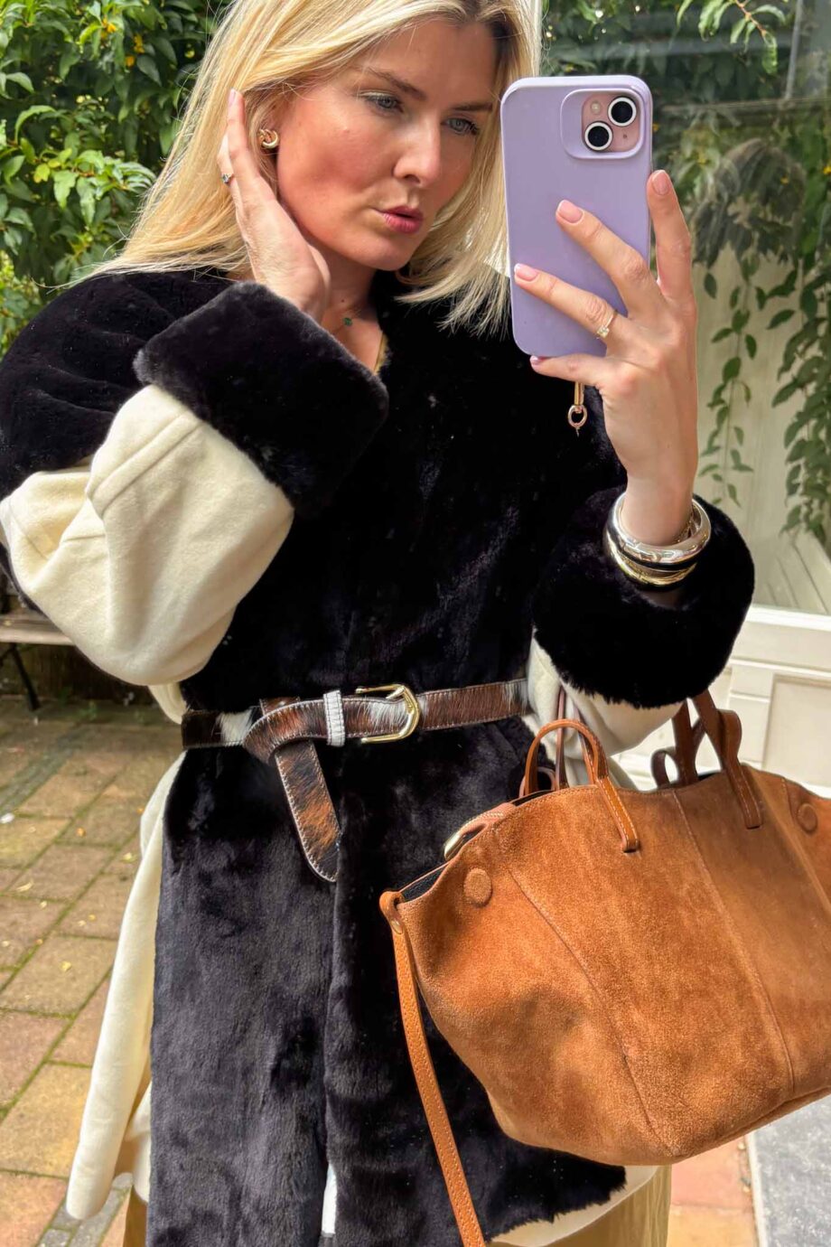 Étoile elegance cashmere shearling coat