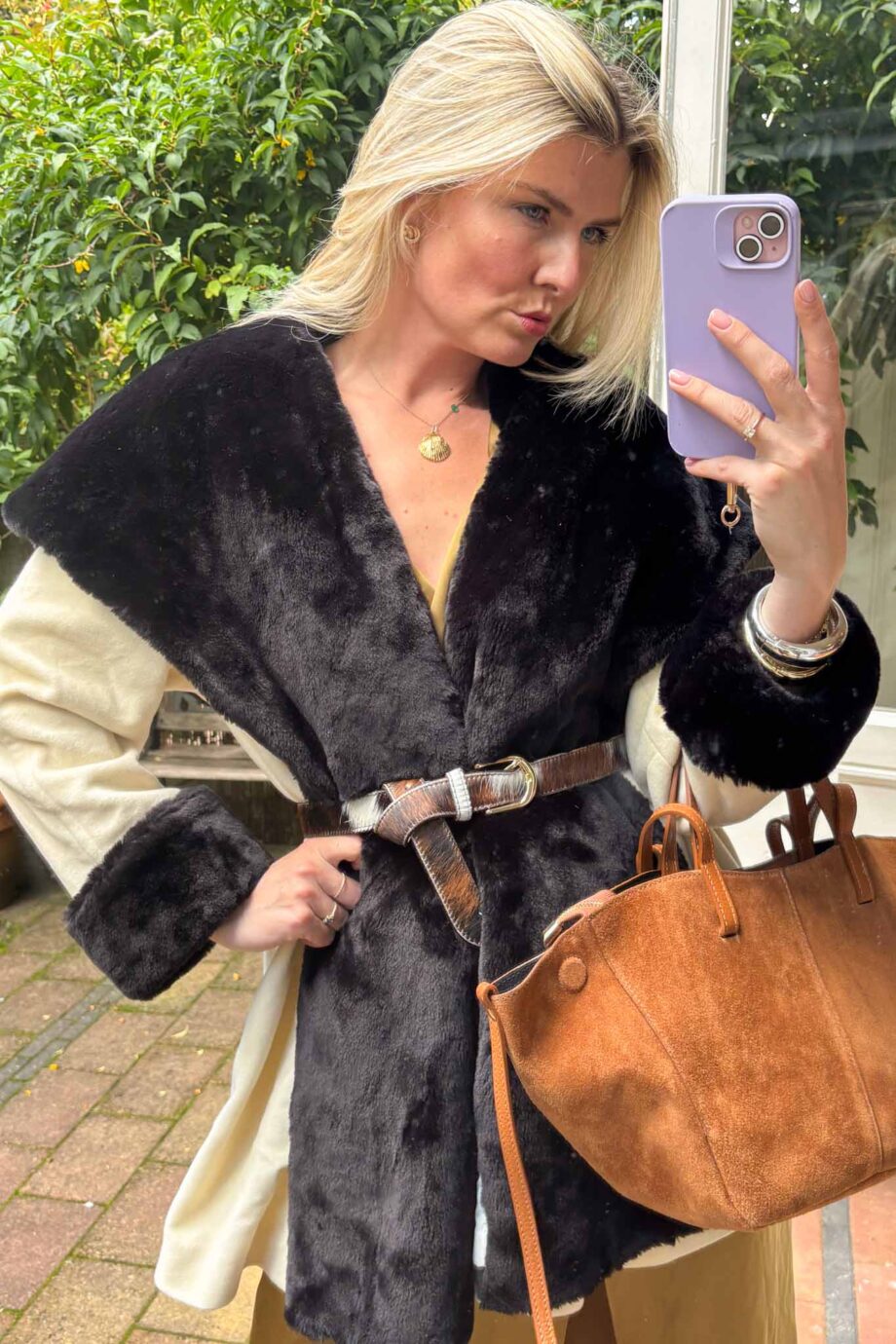 Étoile elegance cashmere shearling coat