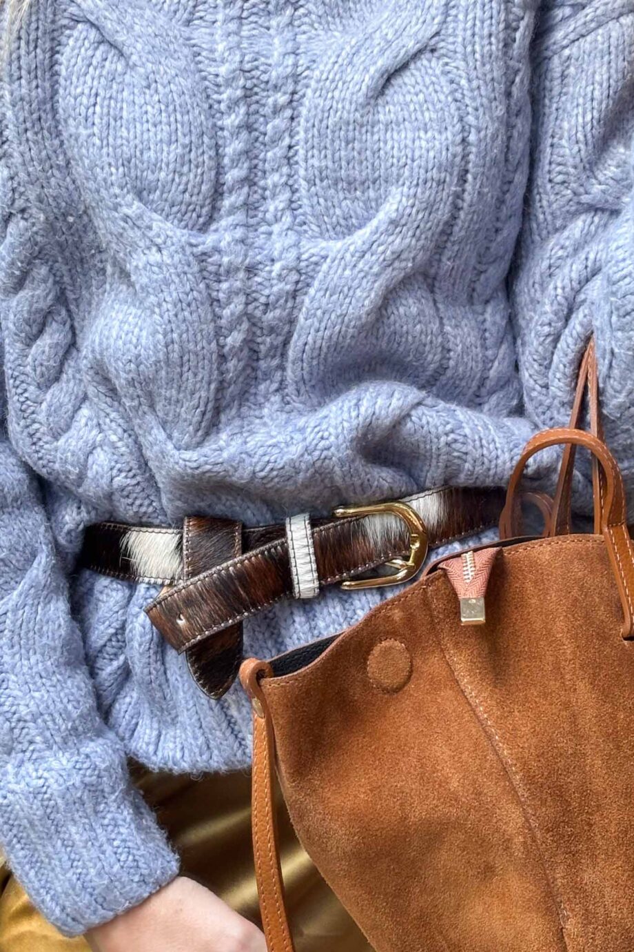Cloudline blue wool cotton turtleneck