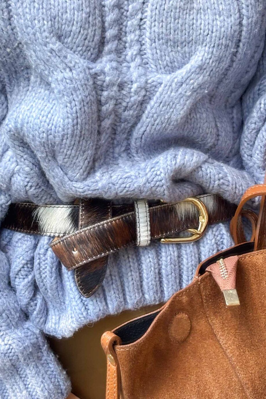 Cloudline blue wool cotton turtleneck
