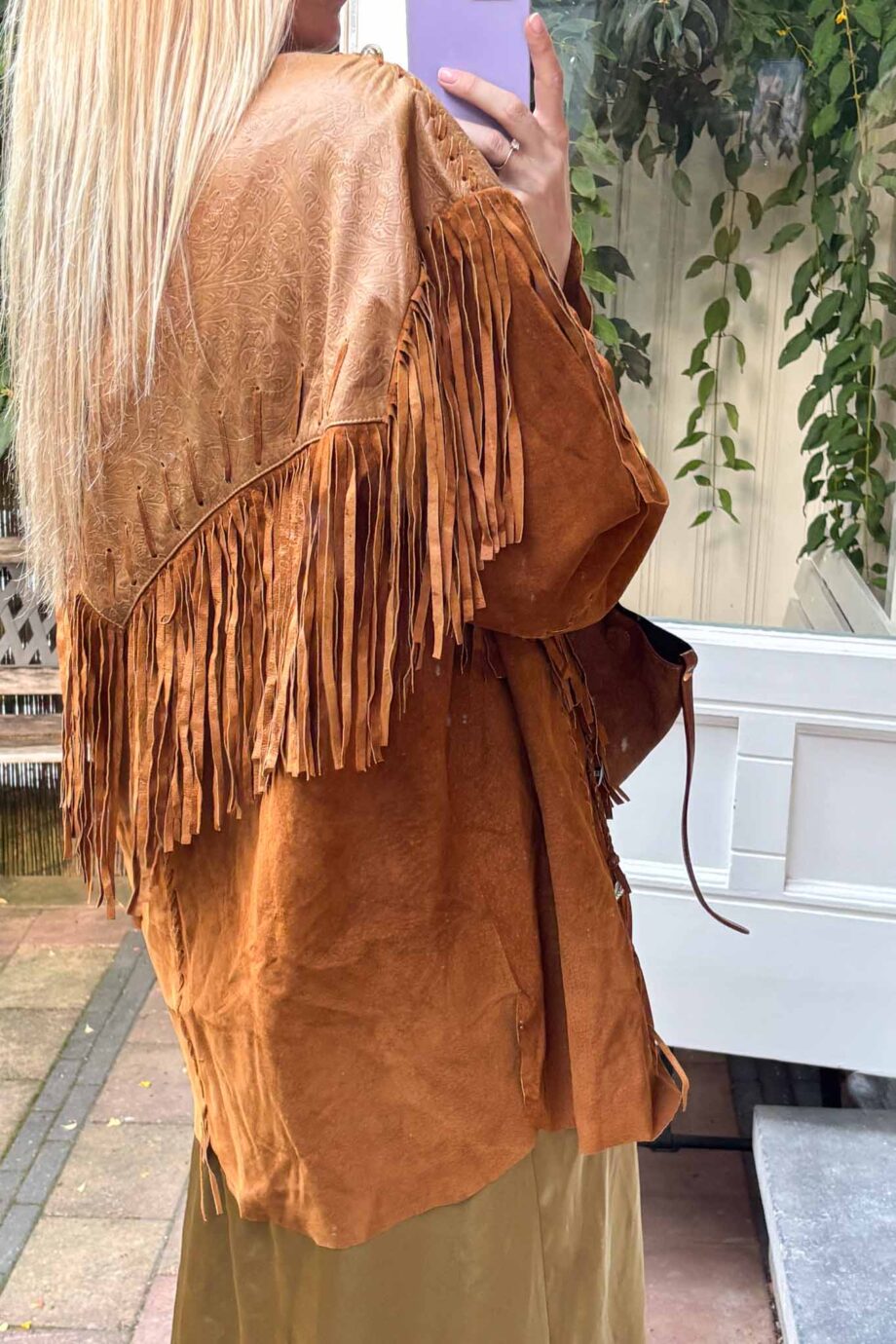 The 70s love story fringe suede jacket