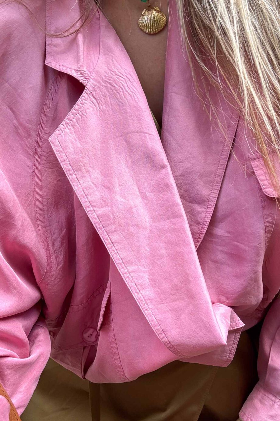 Silk Élégance vintage blouse