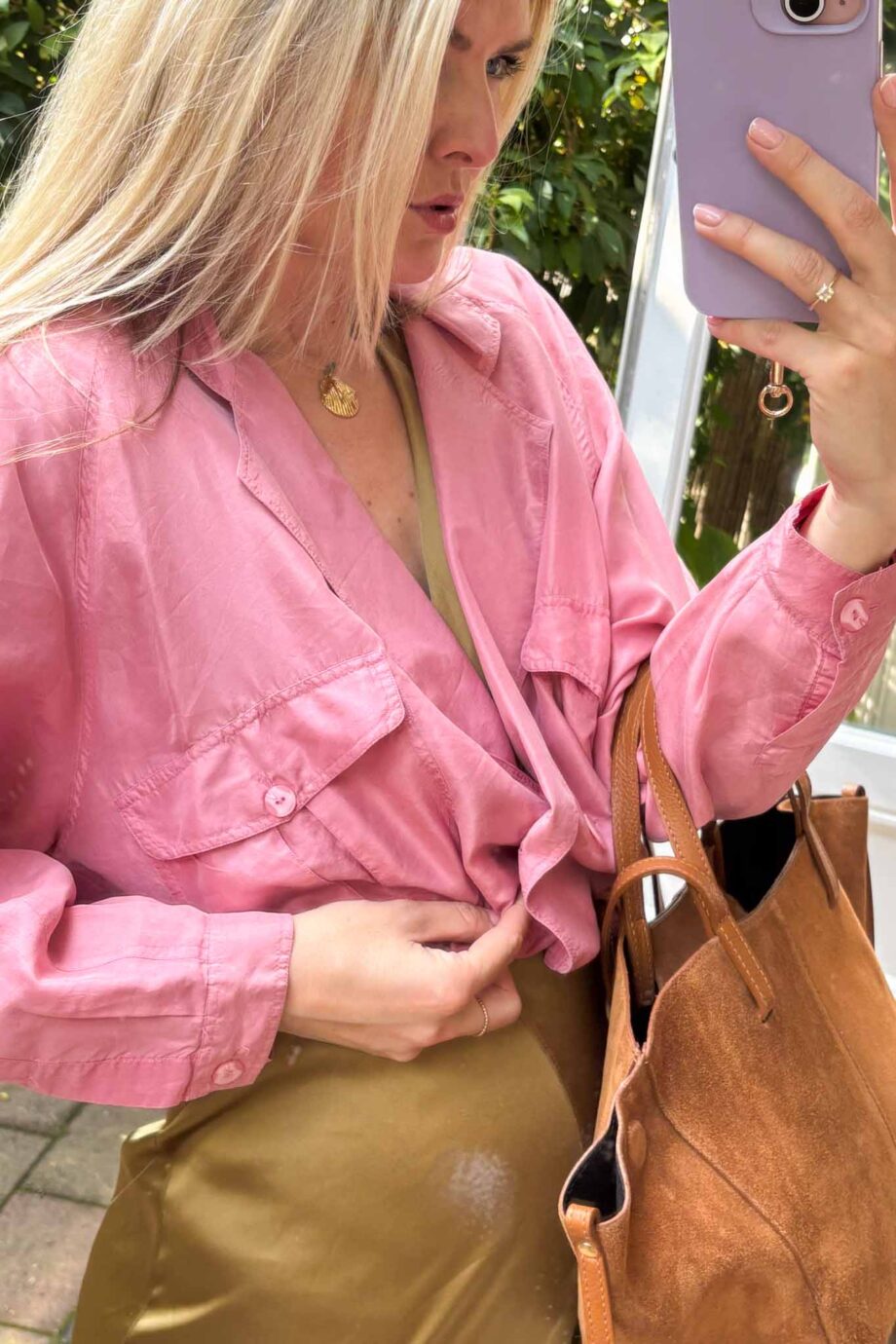 Silk Élégance vintage blouse