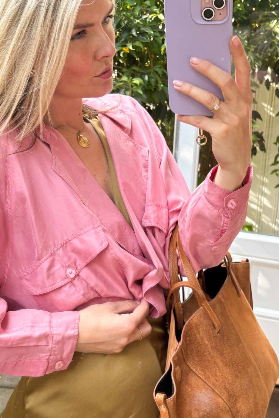 Silk Élégance vintage blouse
