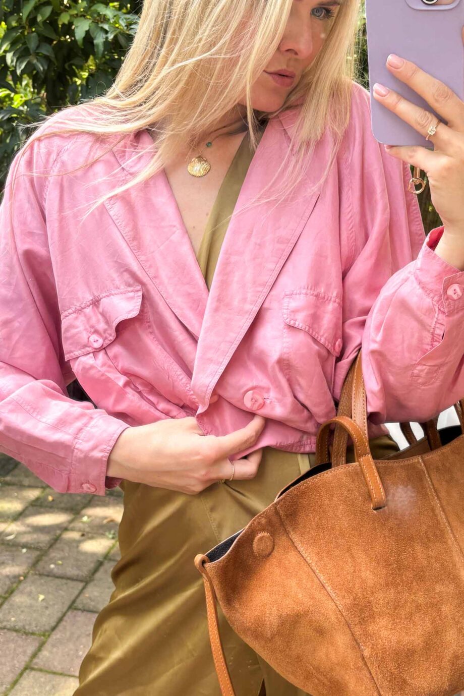 Silk Élégance vintage blouse