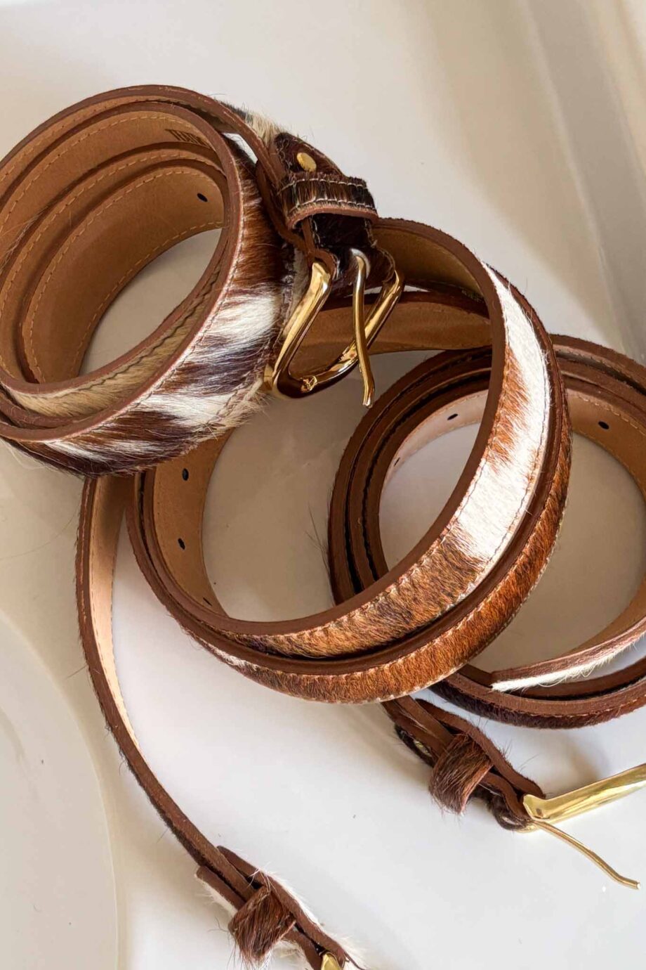 Golden Rodeo genuine leather Italian belt