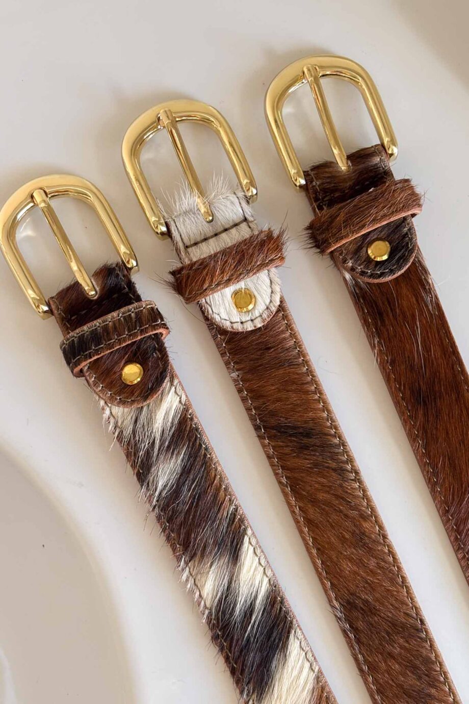 Golden Rodeo genuine leather Italian belt