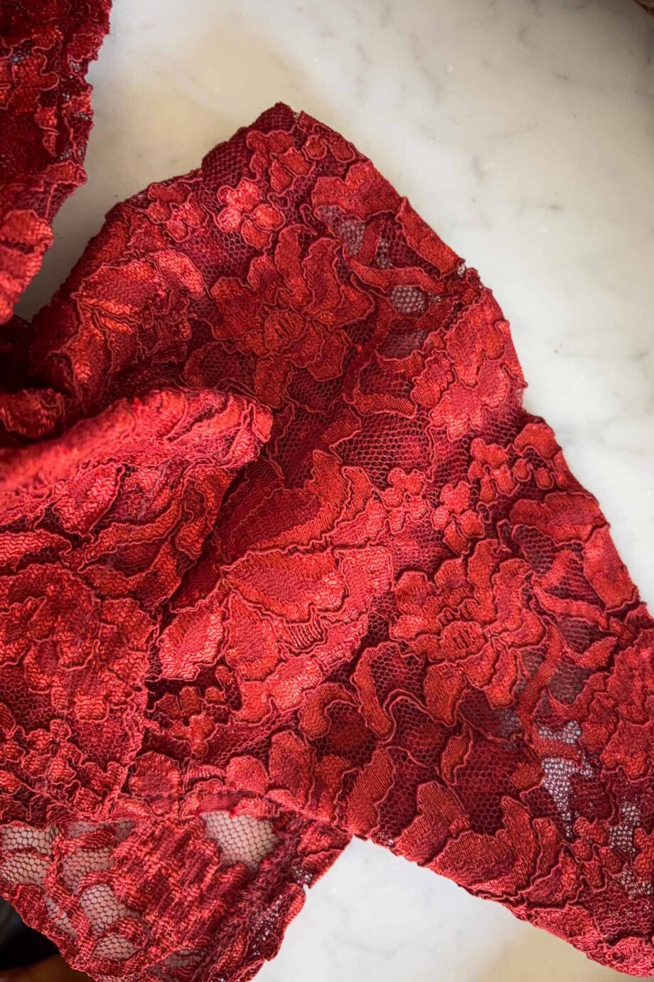 Flaming lace love vintage blouse