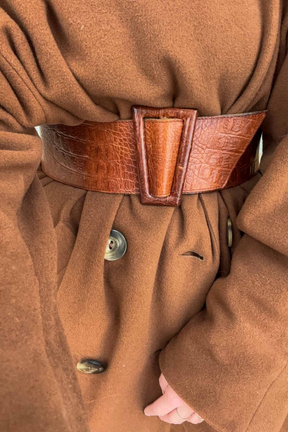 The caramel mirage coat, wool & cashmere blend