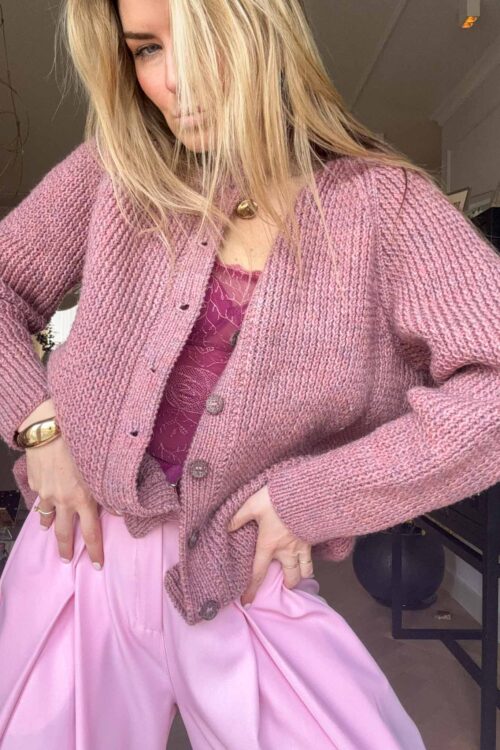 Wonderland Purple-Pink Cardigan
